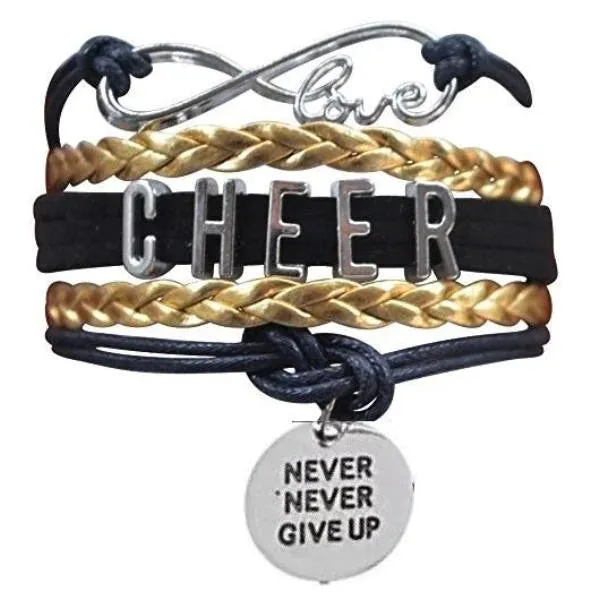 Cheer Bracelet with Inspirational Charms