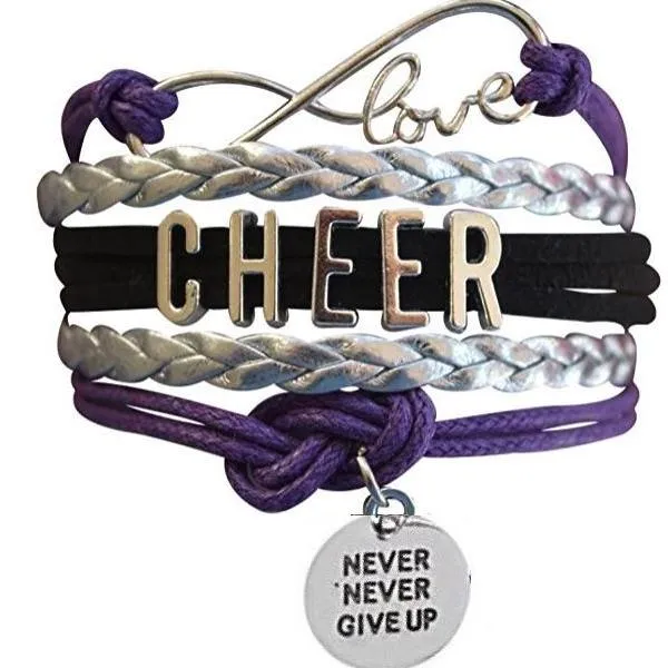 Cheer Bracelet with Inspirational Charms