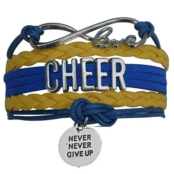 Cheer Bracelet with Inspirational Charms