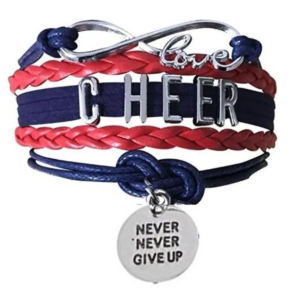 Cheer Bracelet with Inspirational Charms