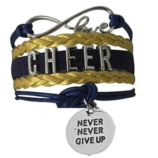 Cheer Bracelet with Inspirational Charms