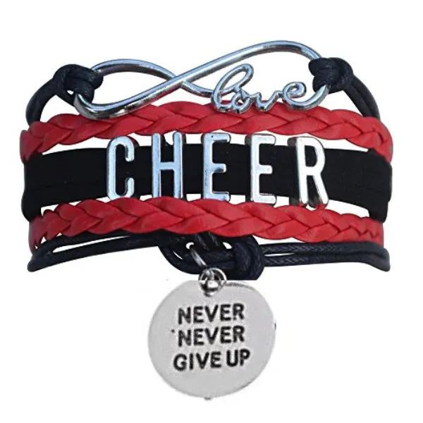 Cheer Bracelet with Inspirational Charms