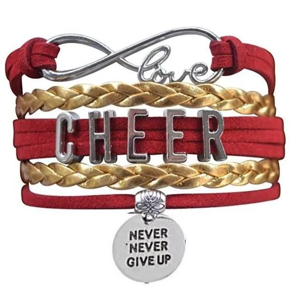 Cheer Bracelet with Inspirational Charms