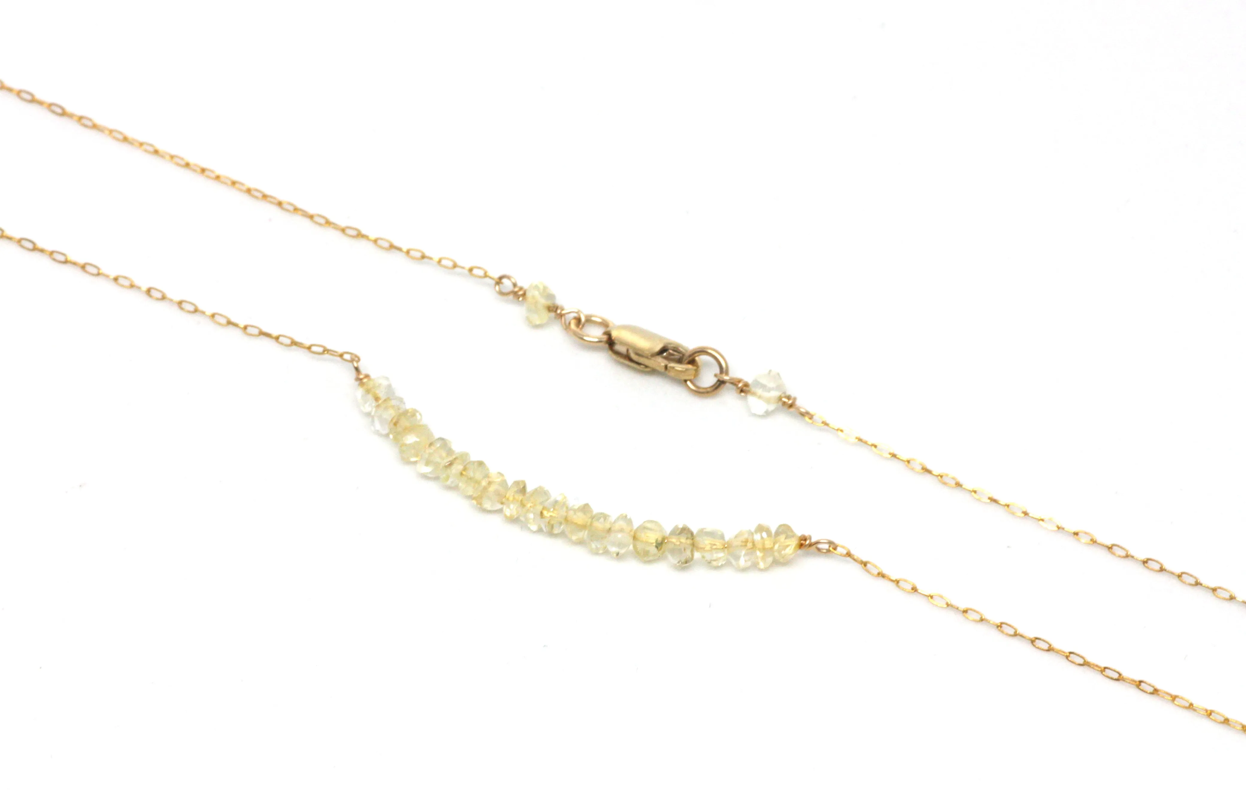 Citrine Bar Necklace