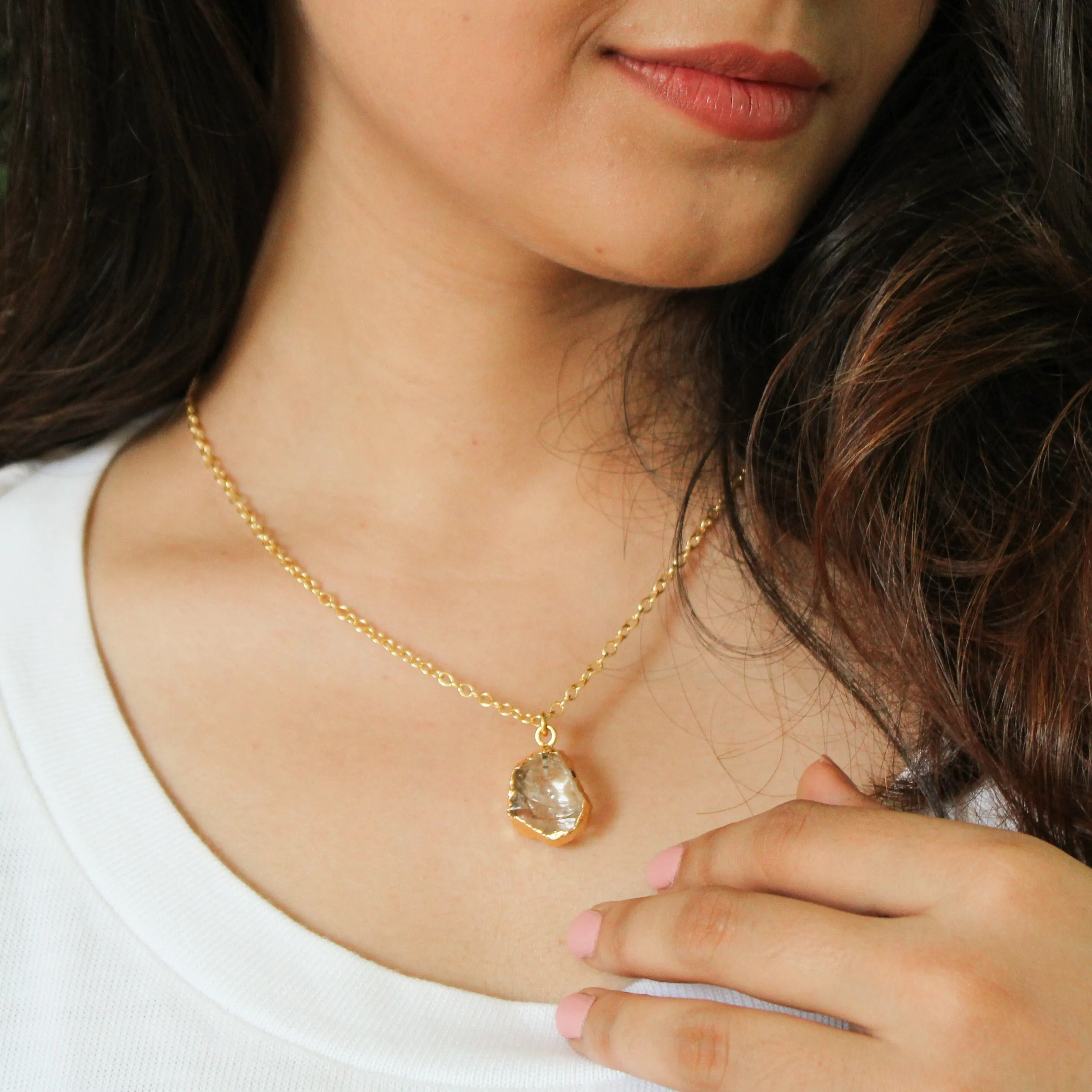 Citrine Crystal Necklace