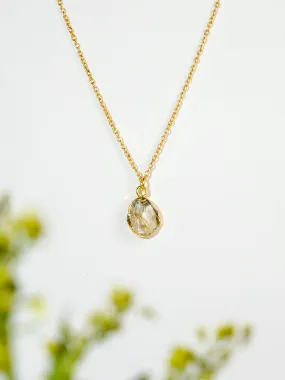 Citrine Crystal Necklace