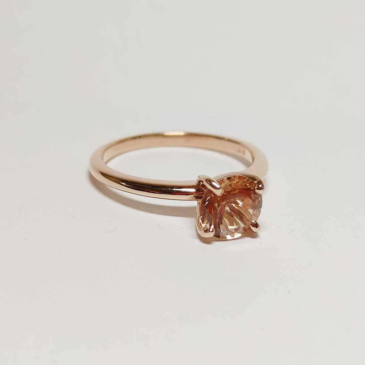 Classic Sunstone Engagement Ring