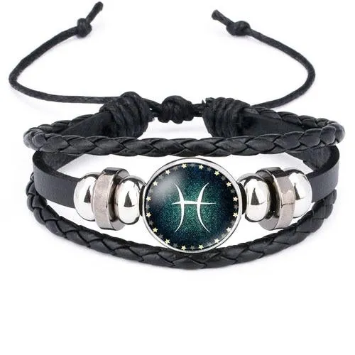 Classy Men Pisces Zodiac Bracelet