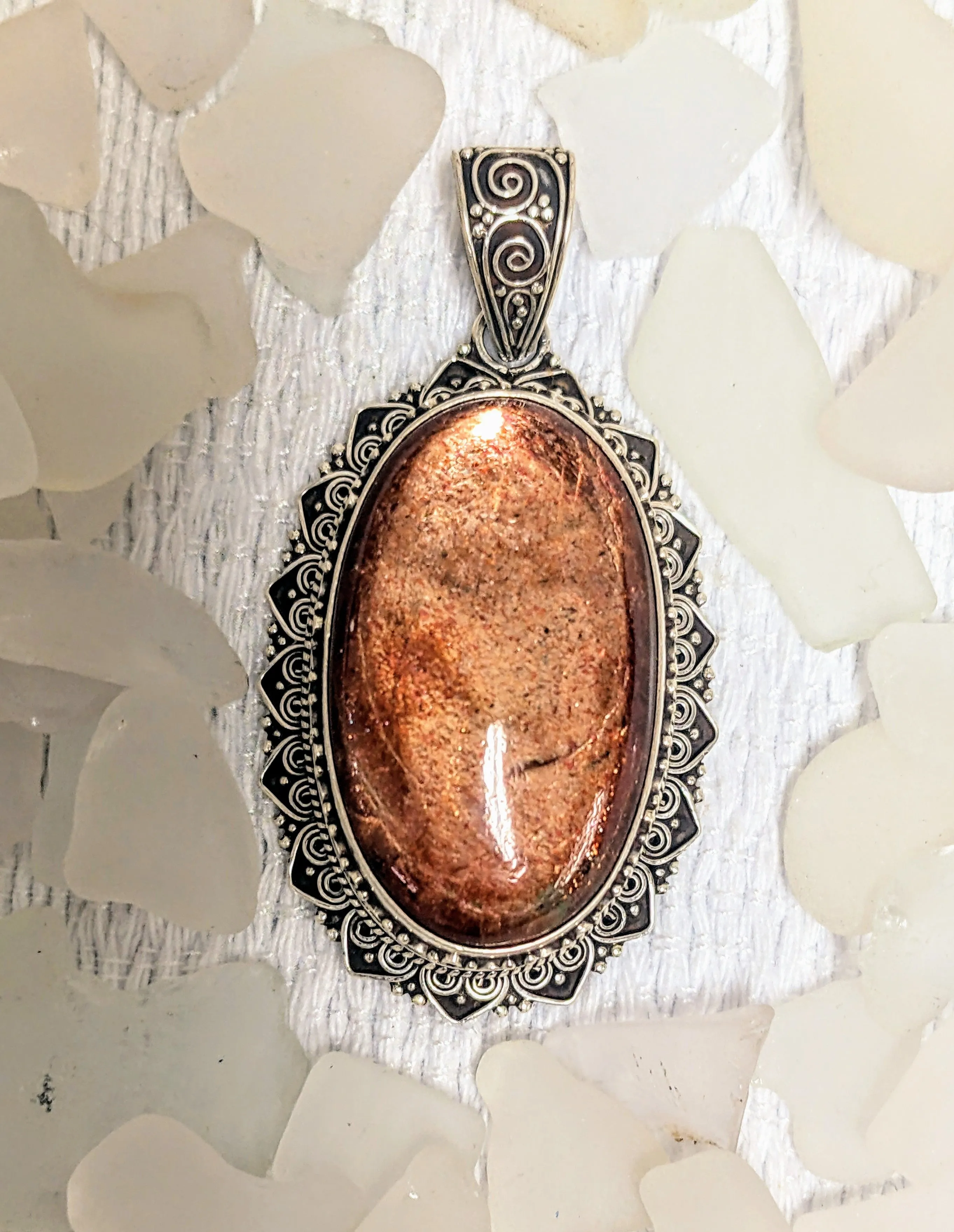 Cleansing and Joyful Sunstone Pendant