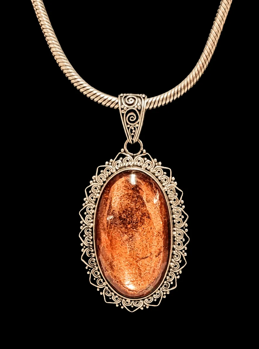 Cleansing and Joyful Sunstone Pendant