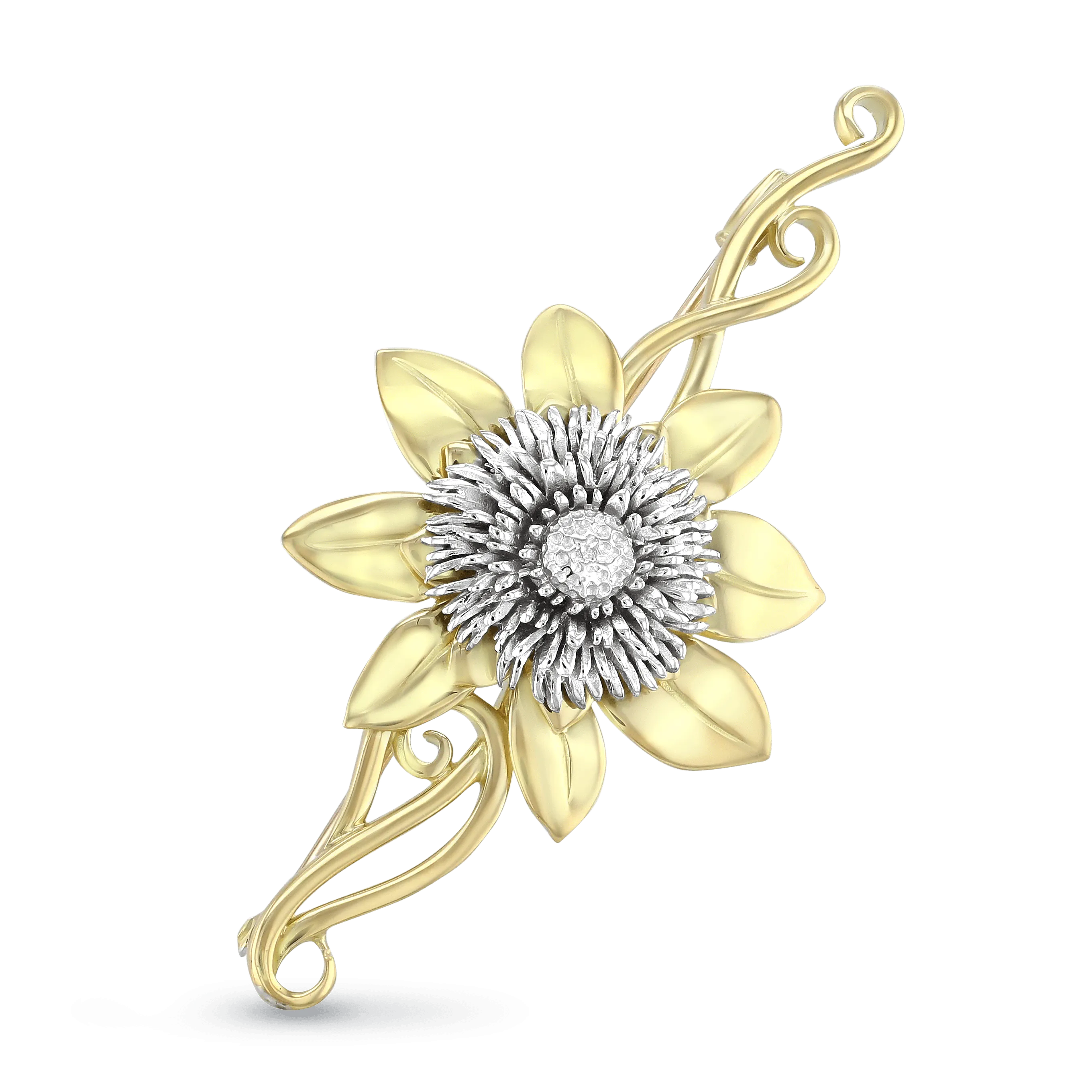 Clematis Empress Brooch