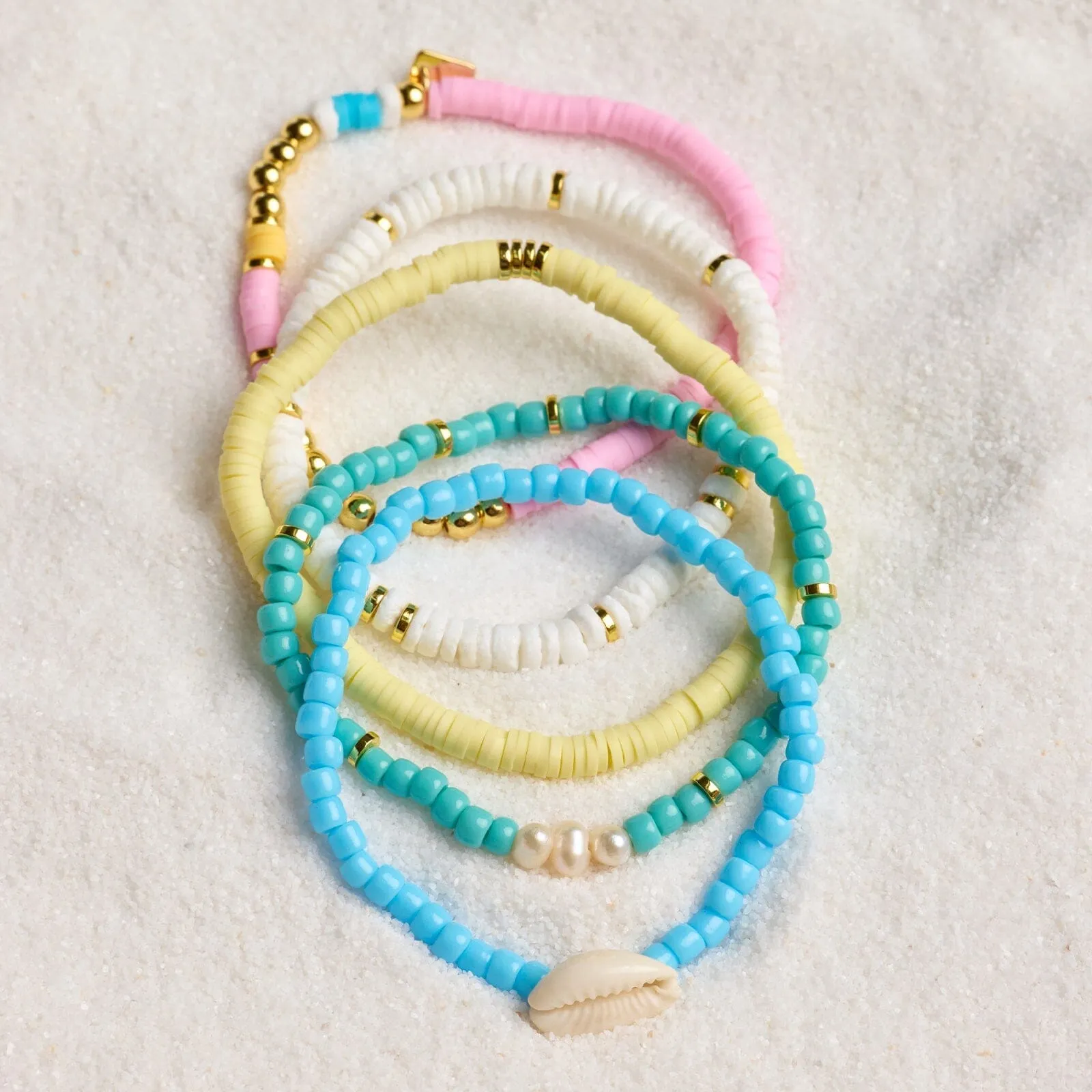 Coconut Dreams Stretch Bracelet Set of 5