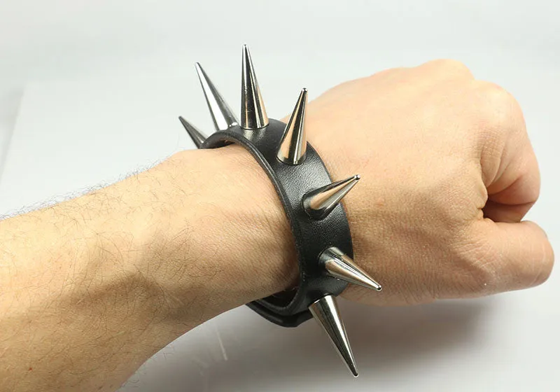 Cone Spiked Bracelet 1" Spikes