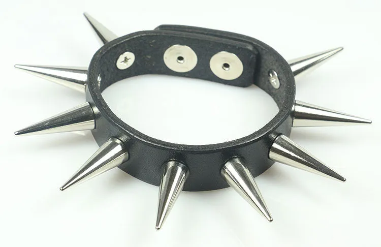 Cone Spiked Bracelet 1" Spikes