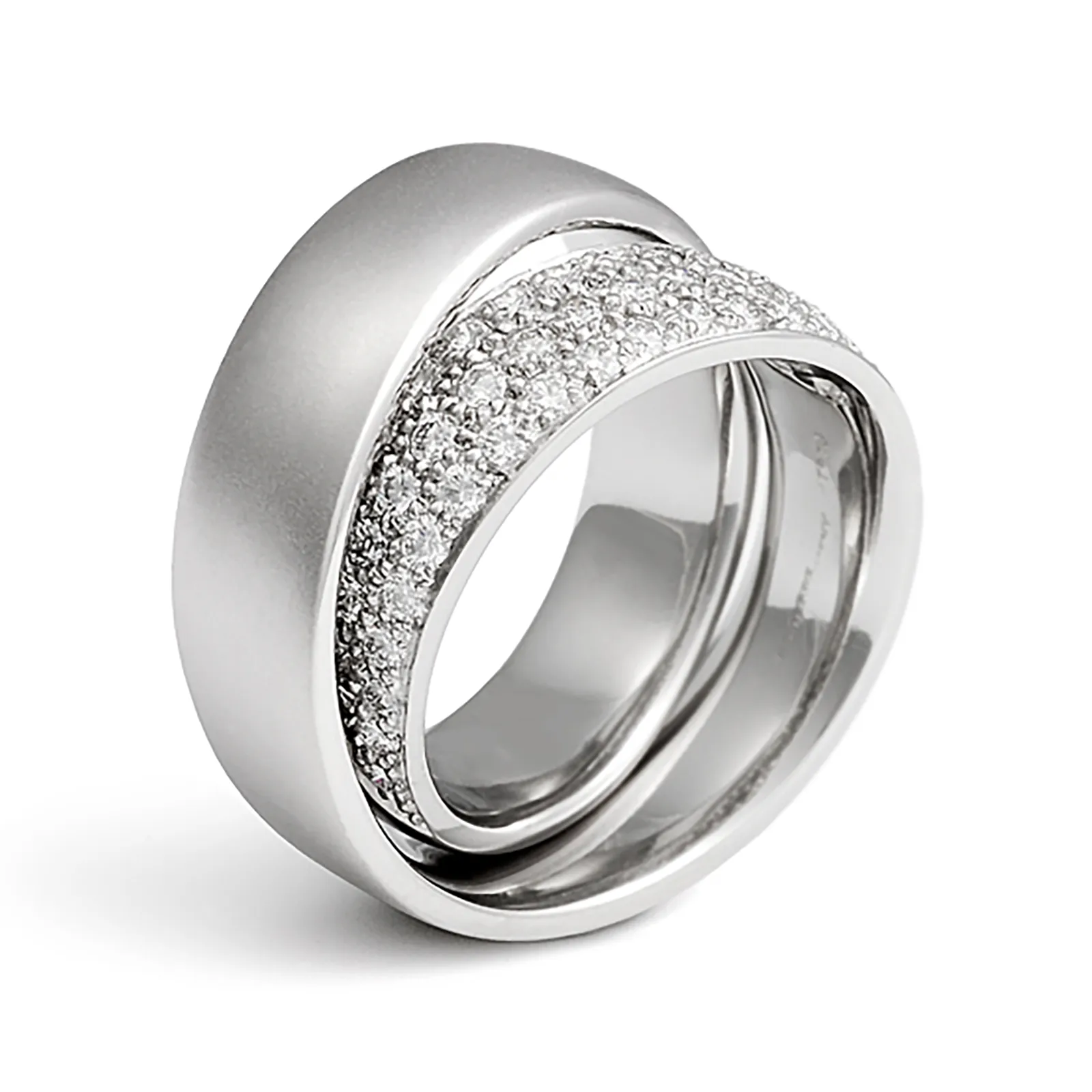 Continuum Inside Diamond Pave Diamond Wedding Band