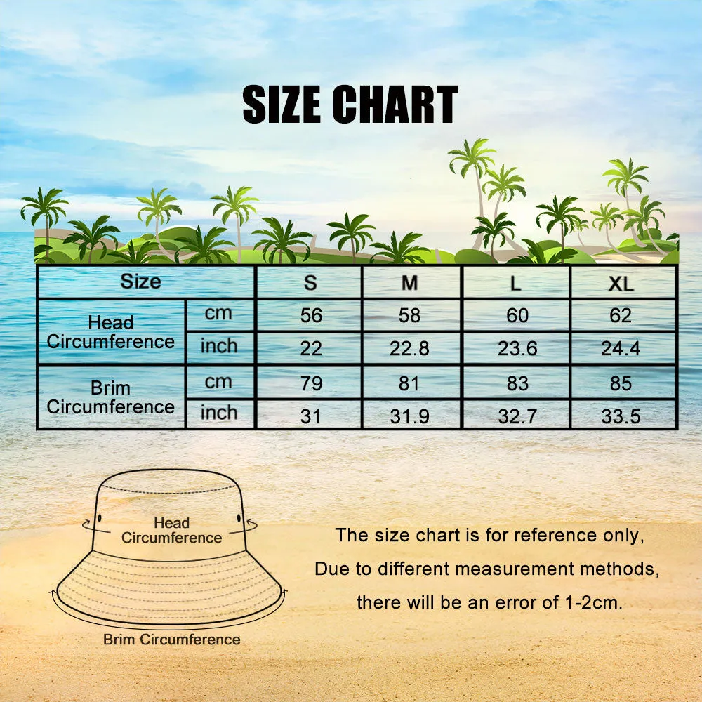 Custom Double-Side-Wear Reversible Bucket Hat Fashion Outdoors Fisherman Hat