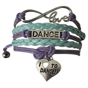 Dance Bracelets-  Pick Colors & Charms