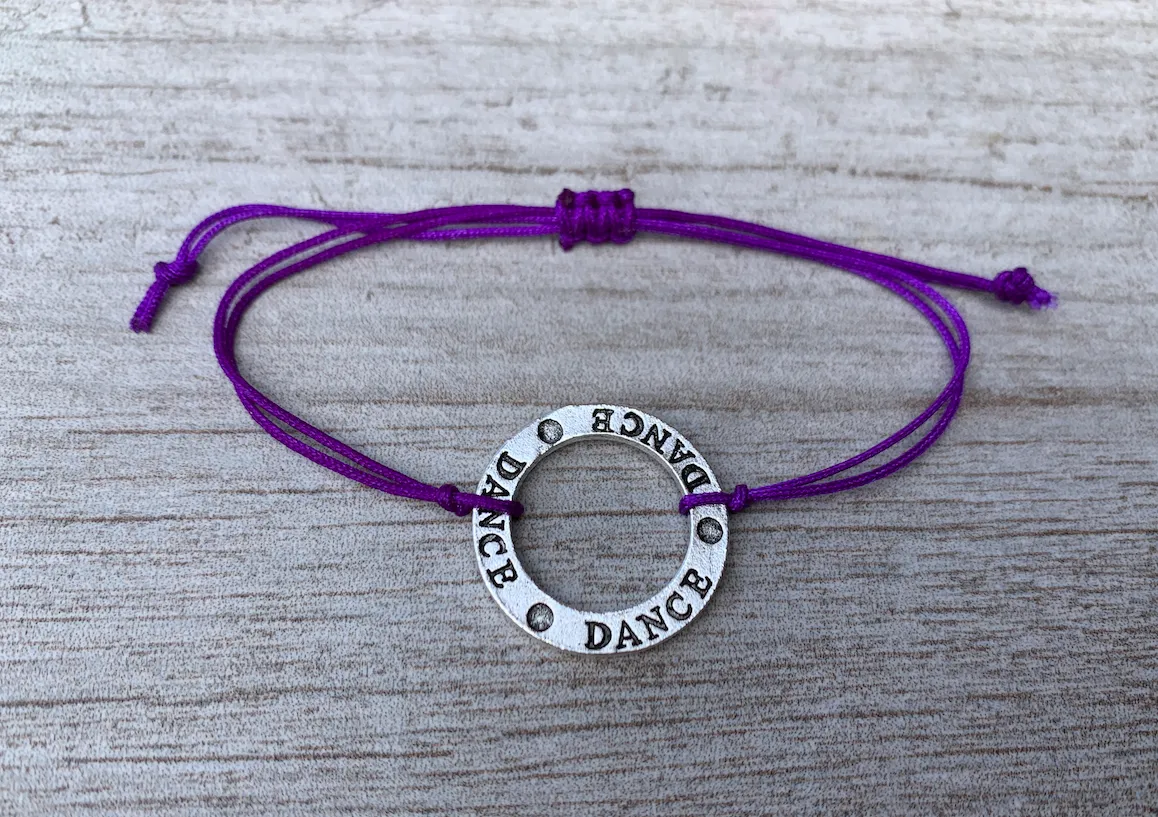 Dance Round Charm Bracelets- Pick Color