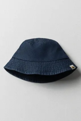 Denim Bucket Hat Dark Blue