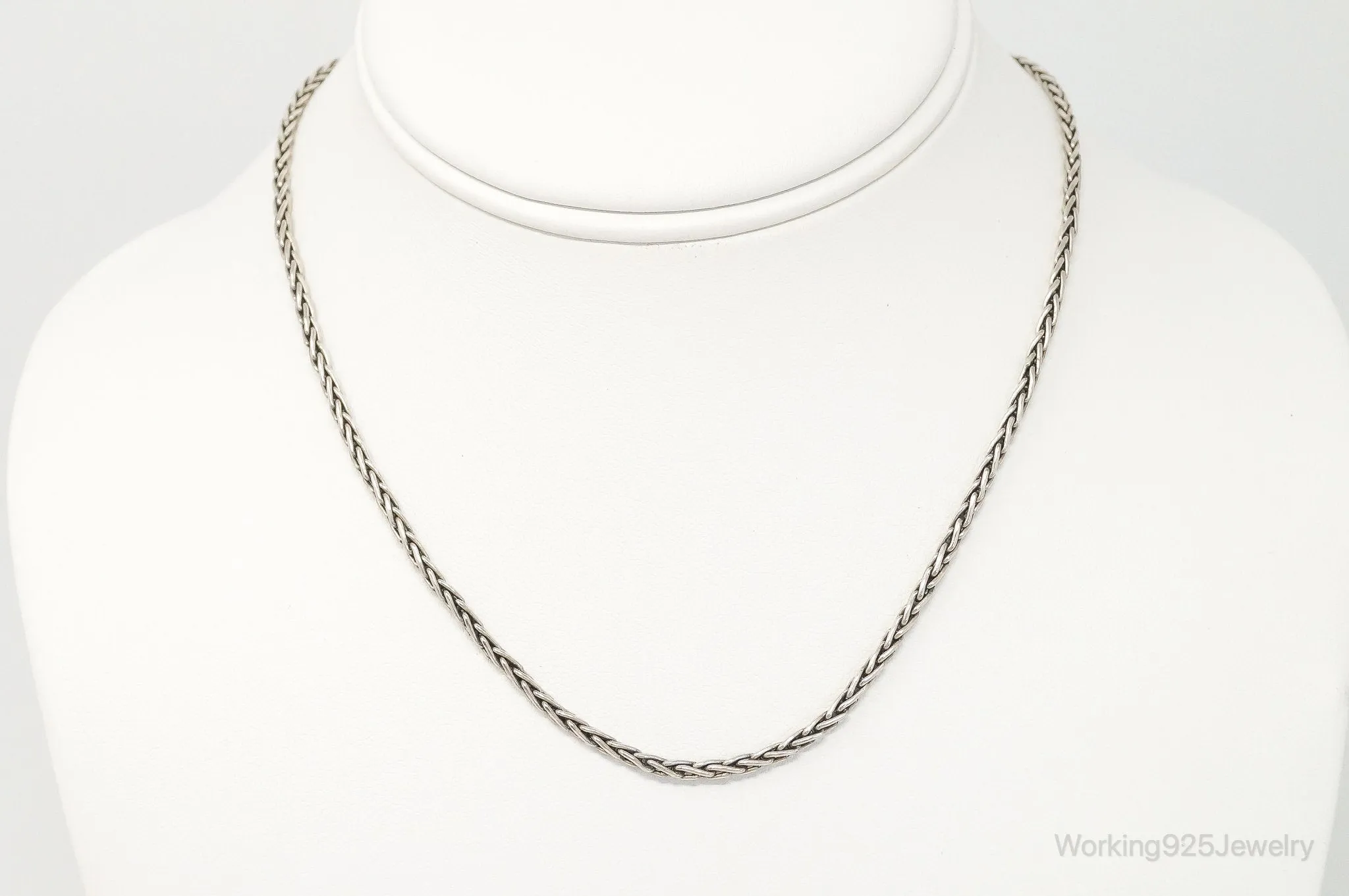 Designer BA Suarti High Fashion Sterling Silver Chain Link Necklace