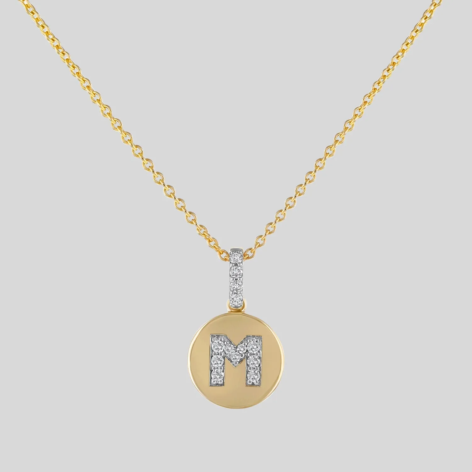 Diamond Initial Pendant Necklace