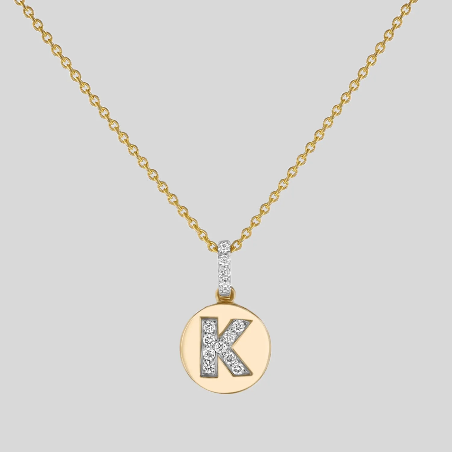 Diamond Initial Pendant Necklace