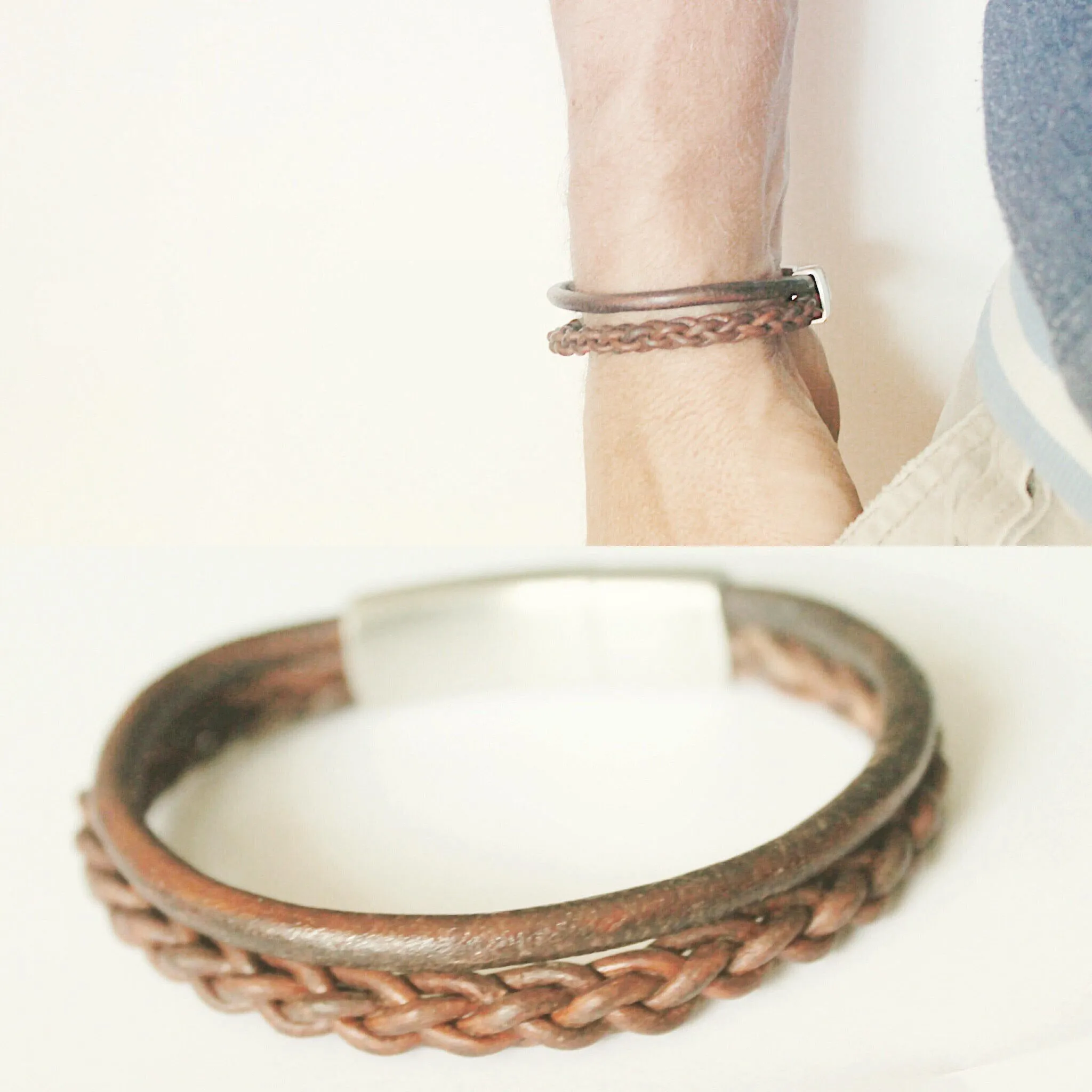 Double Cord Braided Bracelet