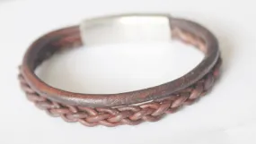 Double Cord Braided Bracelet