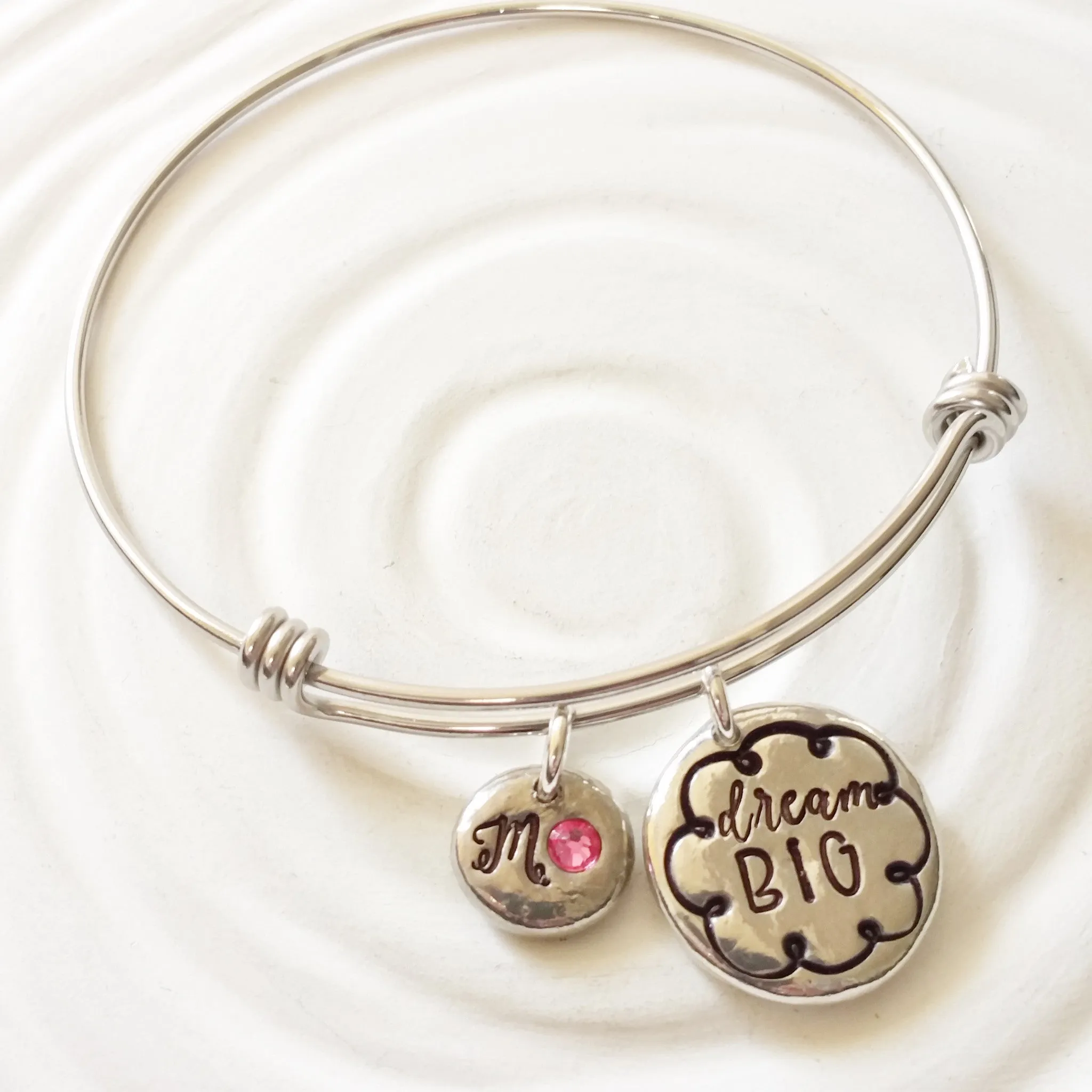 Dream Big | Adjustable Bangle Bracelet | Graduation Gift