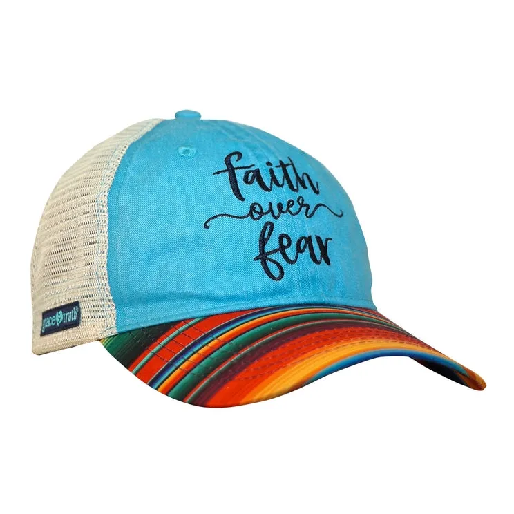 Faith over Fear Stripes Hat