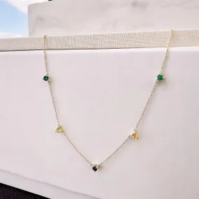 Family Birthstone Necklace