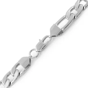 Figaro Stainless Steel Bracelet 12MM