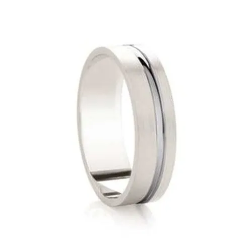 Flat Satin Two Tone Band