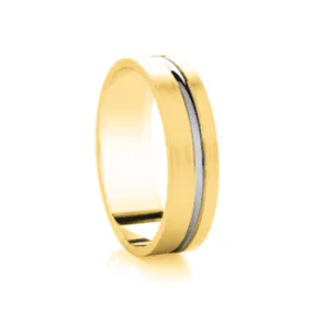 Flat Satin Two Tone Band