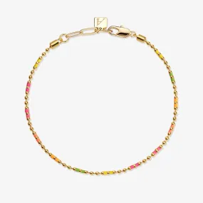 Flavin neon ball chain bracelet