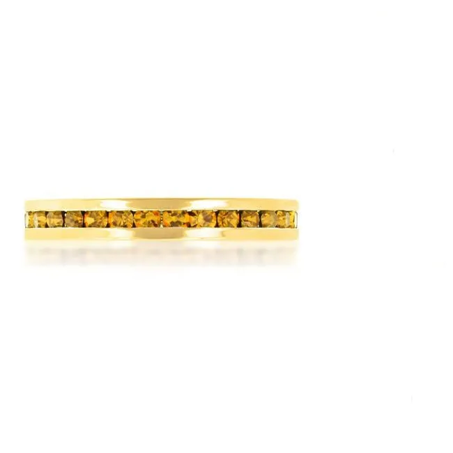 Gail Canary Yellow Eternity Stackable Ring | 1ct | 18k Gold