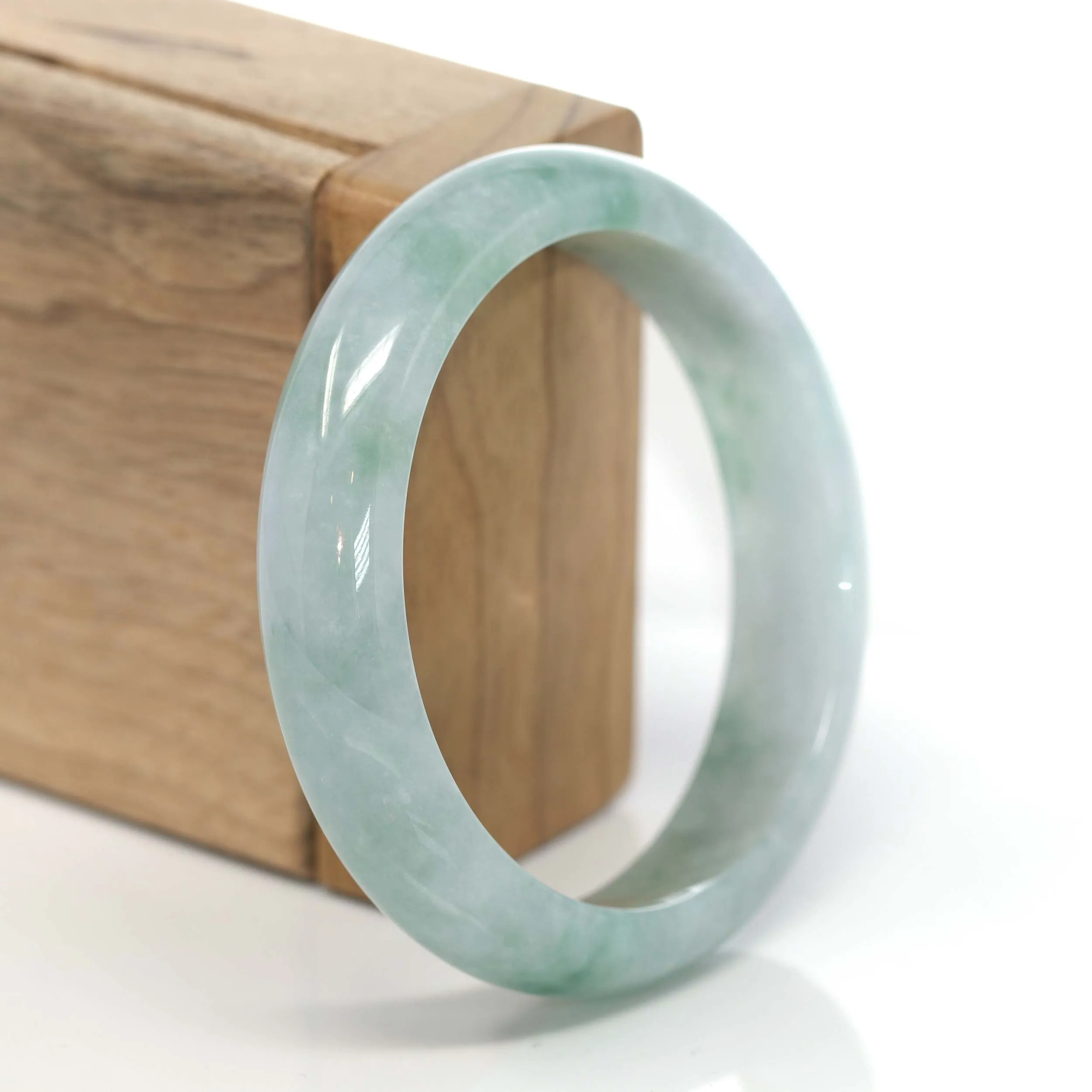 Genuine Burmese Jadeite Jade Bangle Bracelet (57.2 mm) #215