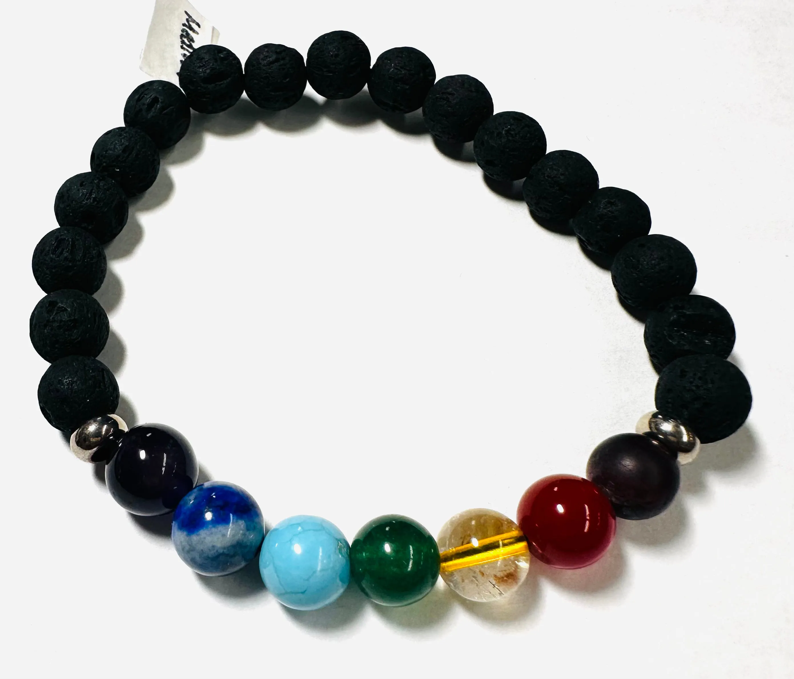 Genuine Gemstone Chakra Stretch Bracelets, Chakra Stretch Bracelets