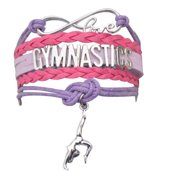 Girls Gymnastics Infinity Bracelet- 15 Colors