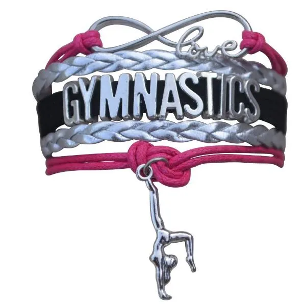 Girls Gymnastics Infinity Bracelet- 15 Colors