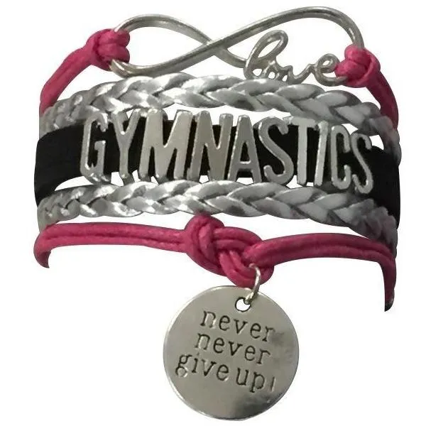 Girls Gymnastics Infinity Bracelet- 15 Colors