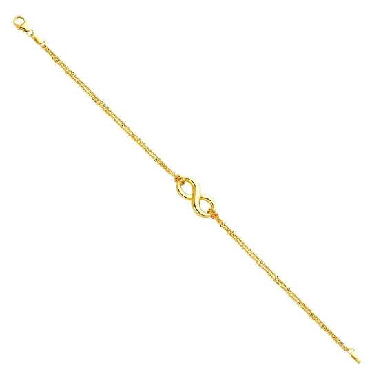 Gold Infinity Charm Bracelet Model-AB0538