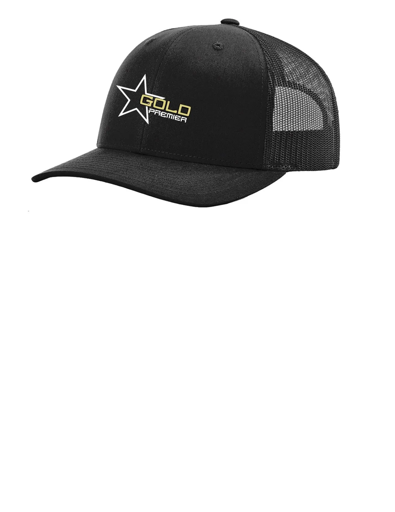 GOLD PREMIER MENS FITTED EMBROIDERED HAT