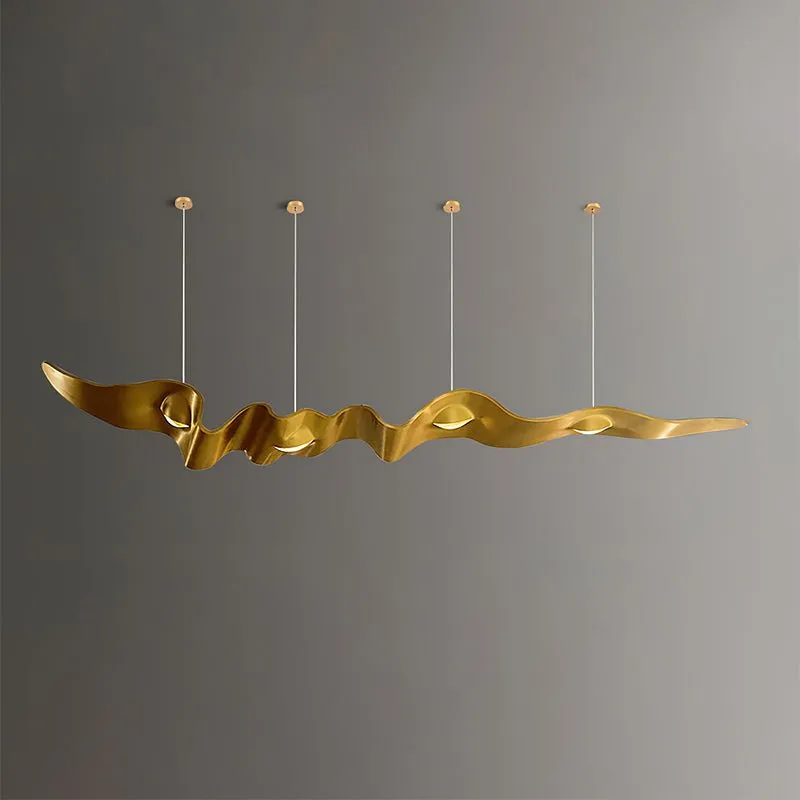 Gold Ribbon Chandelier