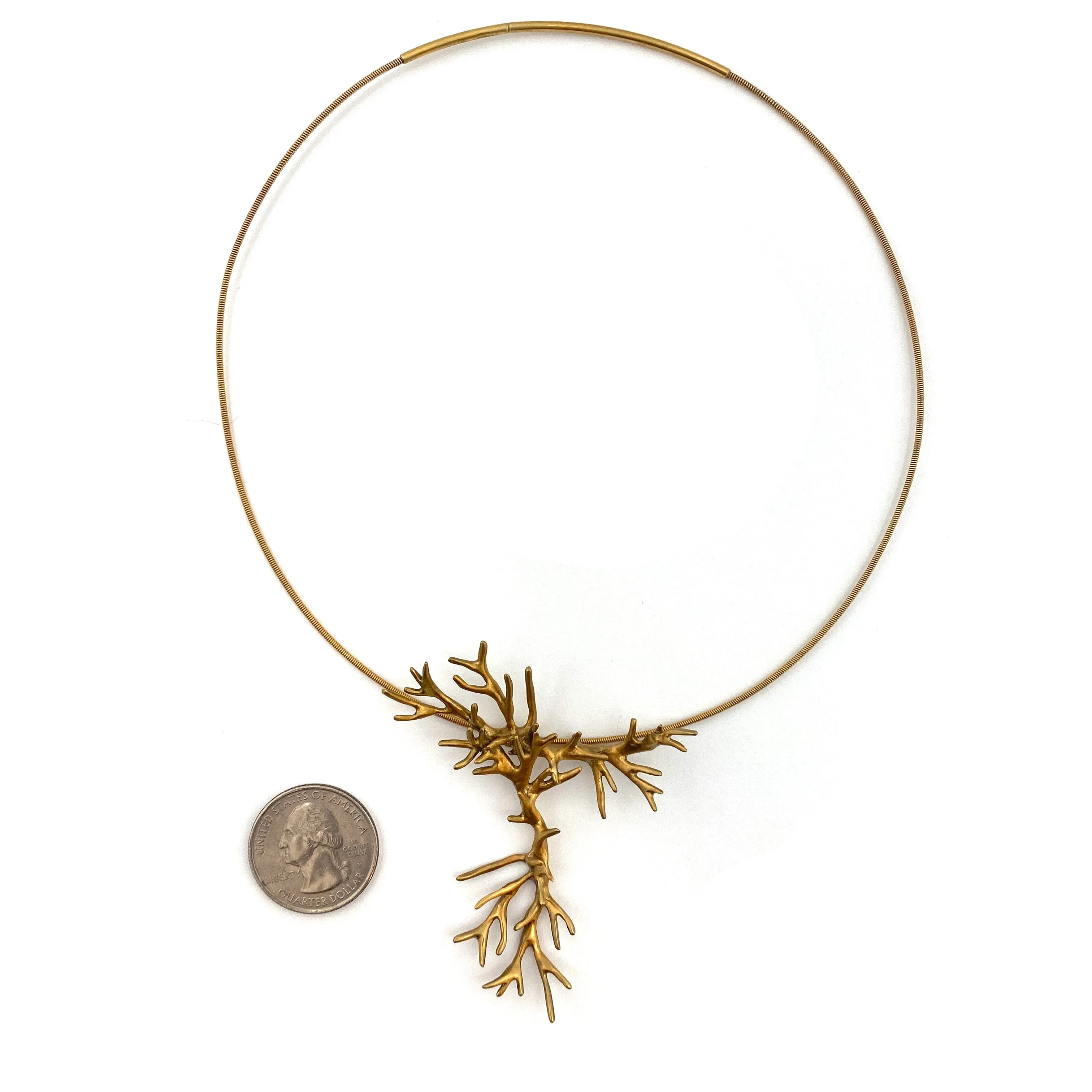 Gold Vermeil Branch Necklace