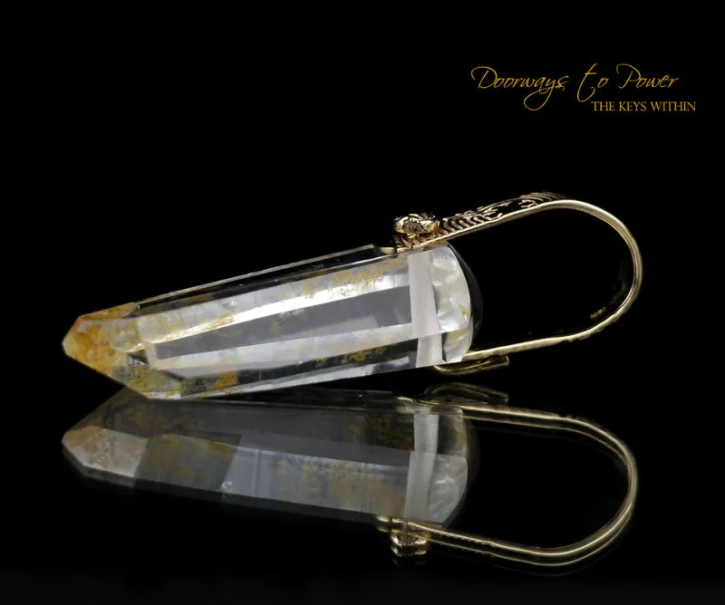 Golden Healer Isis Lemurian Light Language Pendant 14k Record Keeper