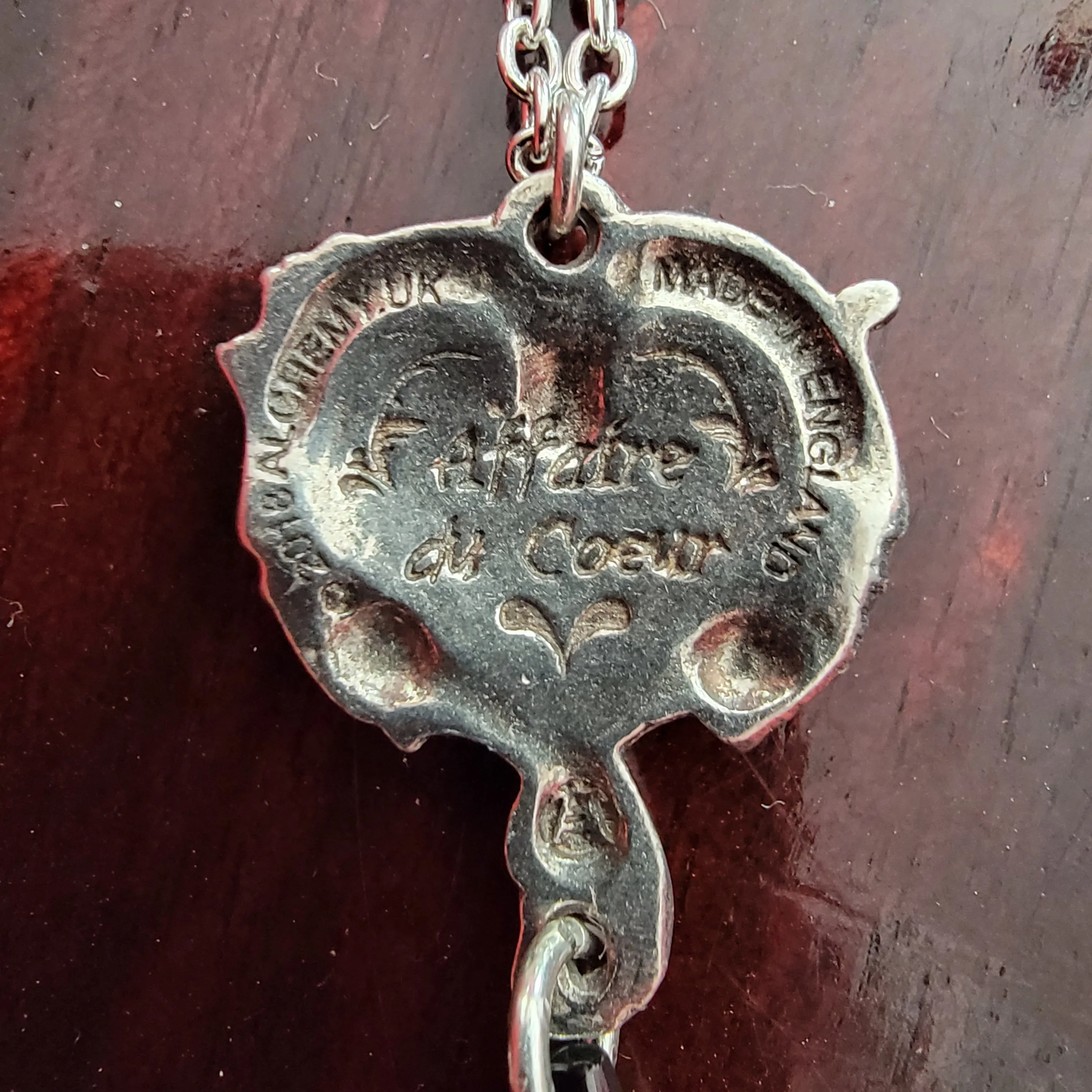 Gothic Pewter Heart Necklace