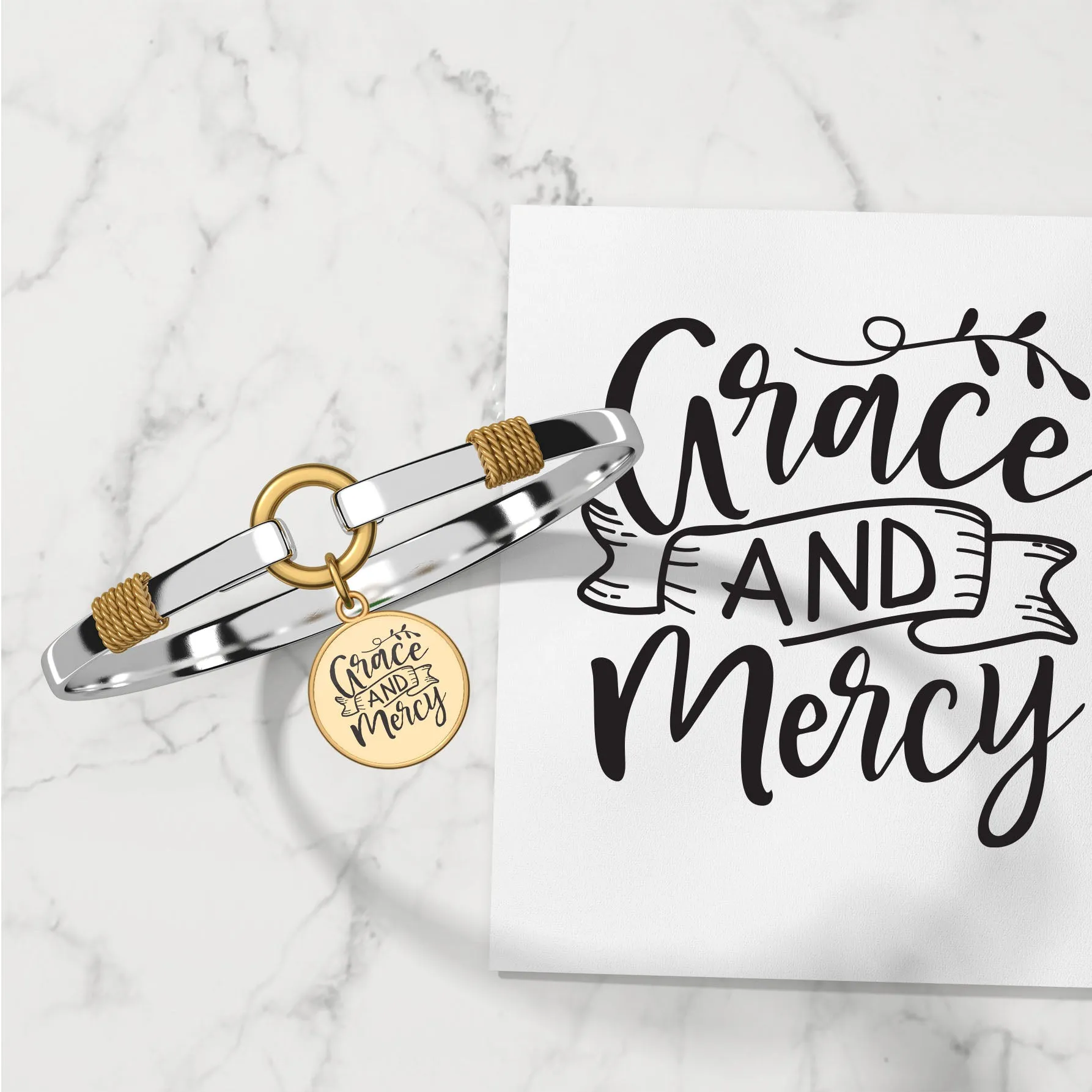 Grace and Mercy - Two-Tone Bracelet