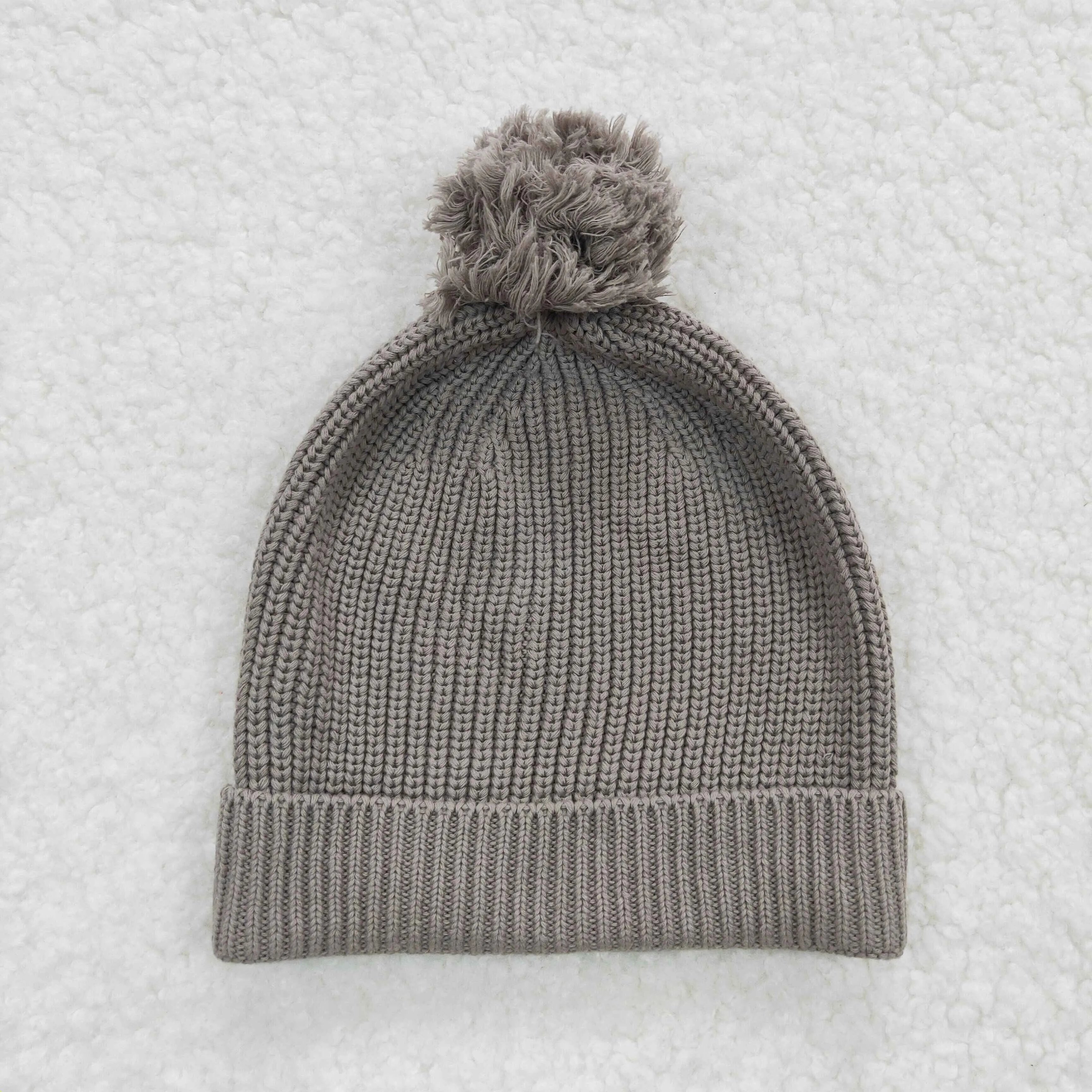 grey coloured woollen hat HA0008