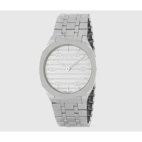 Gucci 25H Stainless Steel Silver Dial 30mm Quartz